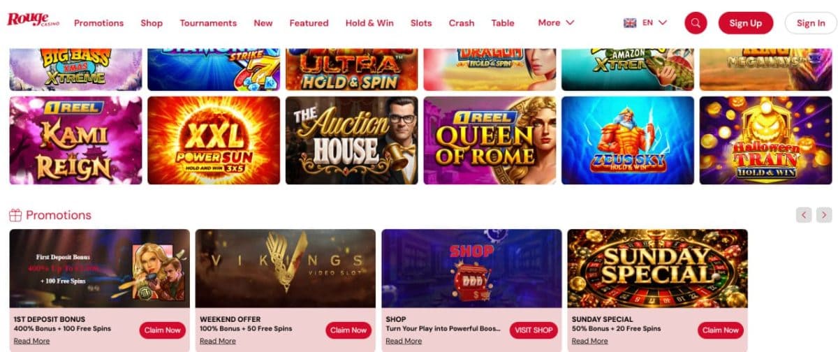Rouge Casino — Real Money Casino Games image 2